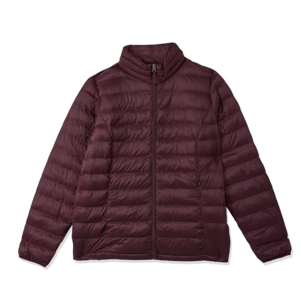 NWT, Large Amazon Essentials Women's Lightweight Water-Resistant Puffer Jacket.